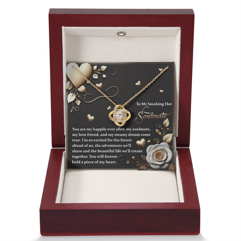 To My Soulmate Jewelry Gift - The Future - Love Knot Necklace