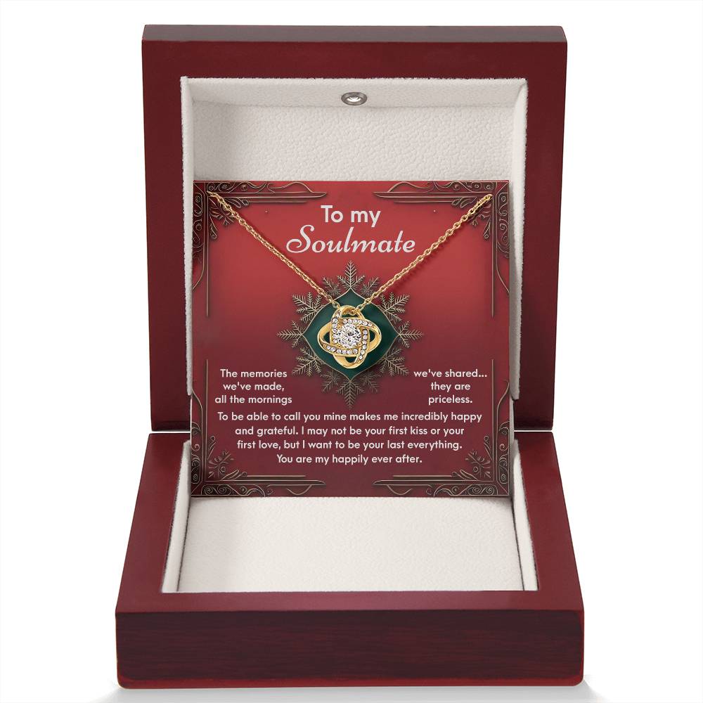 To My Soulmate Jewelry Gift - The Memories -  Love Knot Necklace