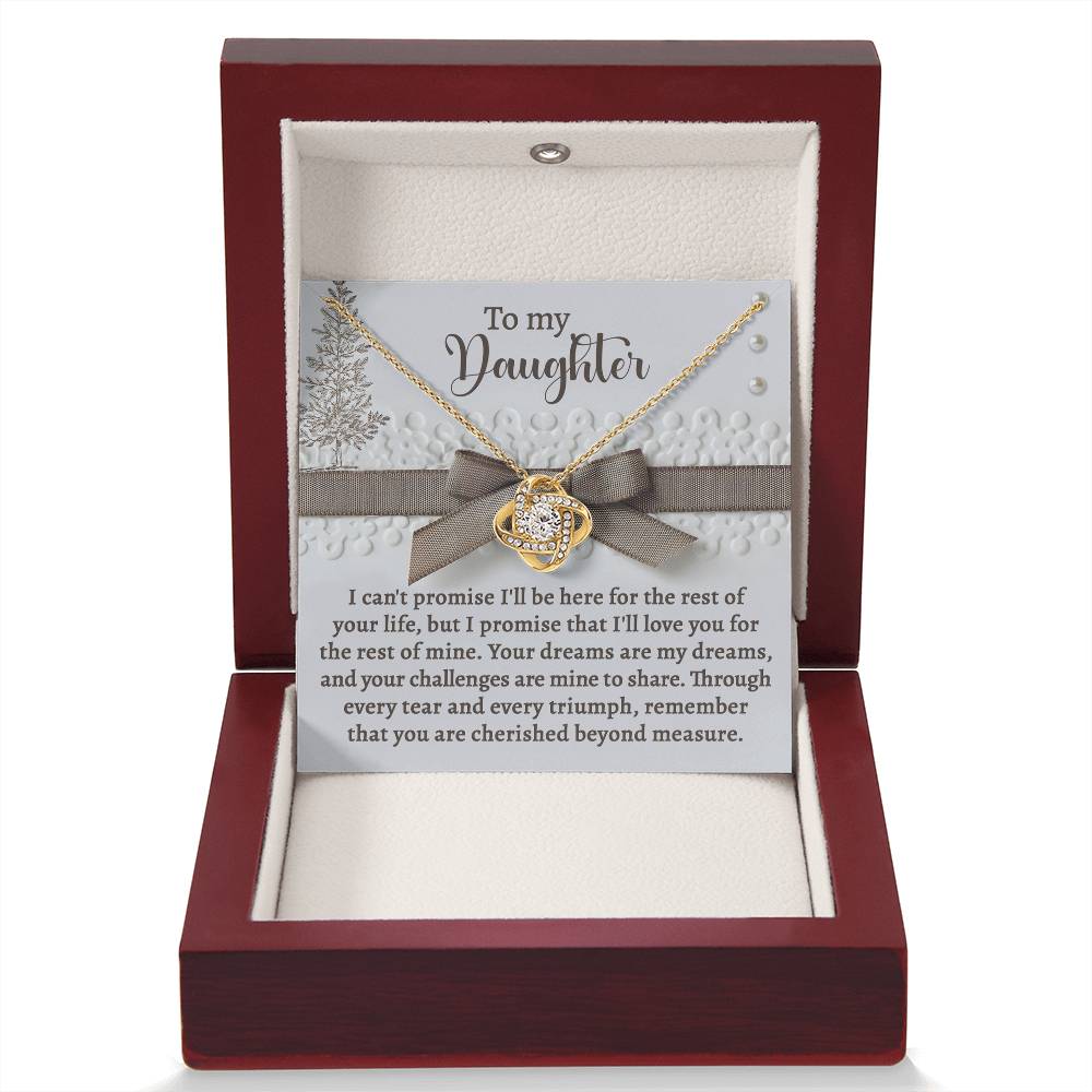 Daughter Jewelry Gift - Knot Of Love Necklace - Mine To Share