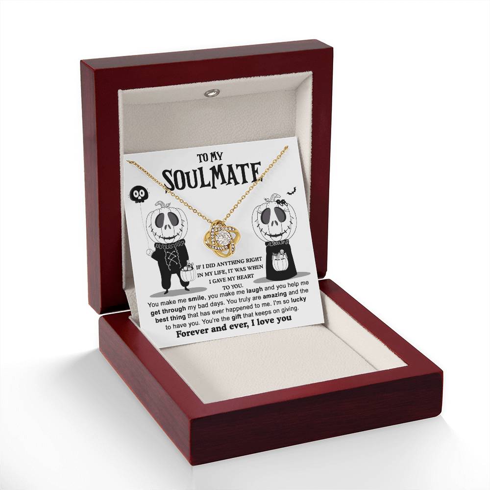 Soulmate Necklace Gift For Halloween - Best Thing