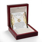 To My Daughter on Her Wedding Day - Love Knot Necklace - A Little Girl