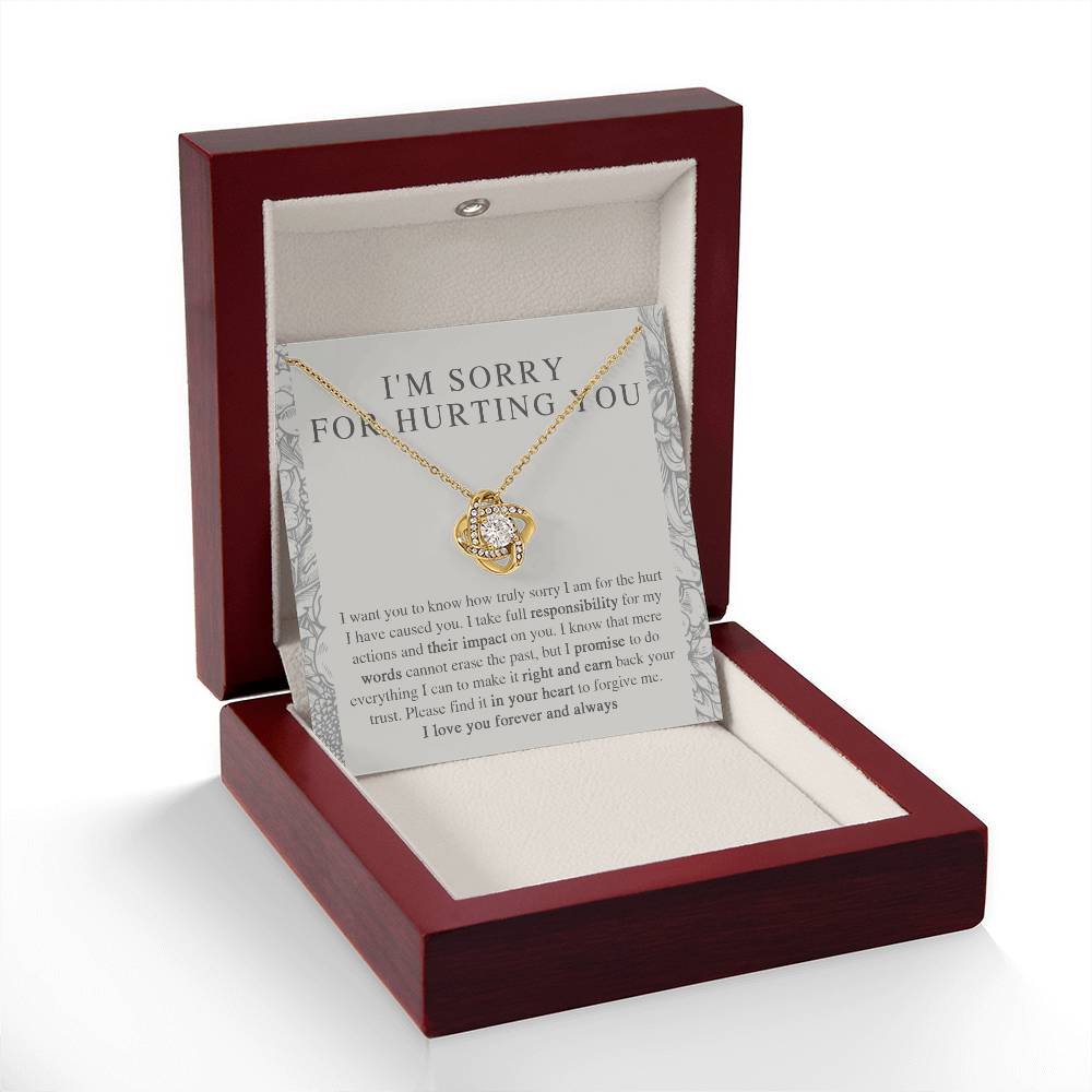 I'm Sorry Gift - Love Knot Necklace - Do Everything