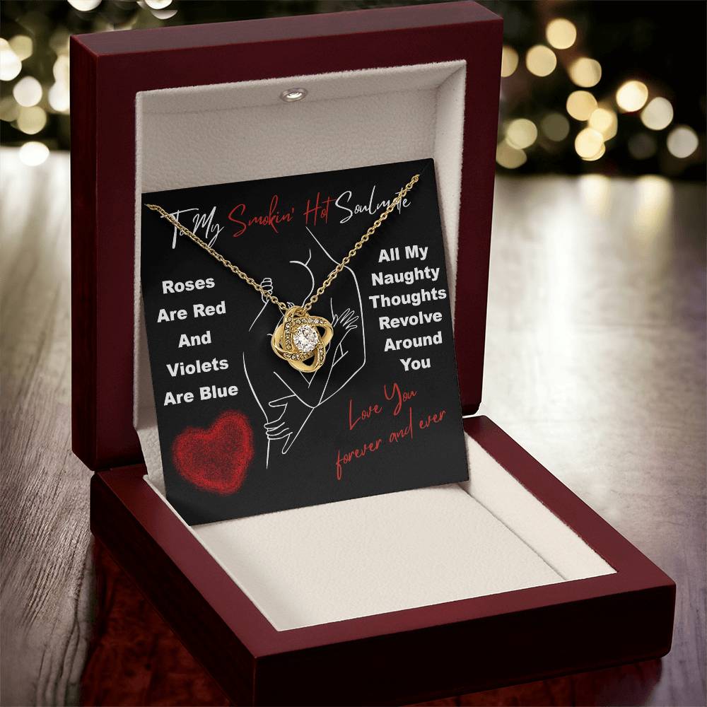 To My Soulmate Jewelry Gift - Love Knot Forever Necklace - Around You