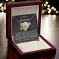 To My Soulmate Jewelry Gift - Love Knot Forever Necklace with Heartfelt Message Card From You - We Are One