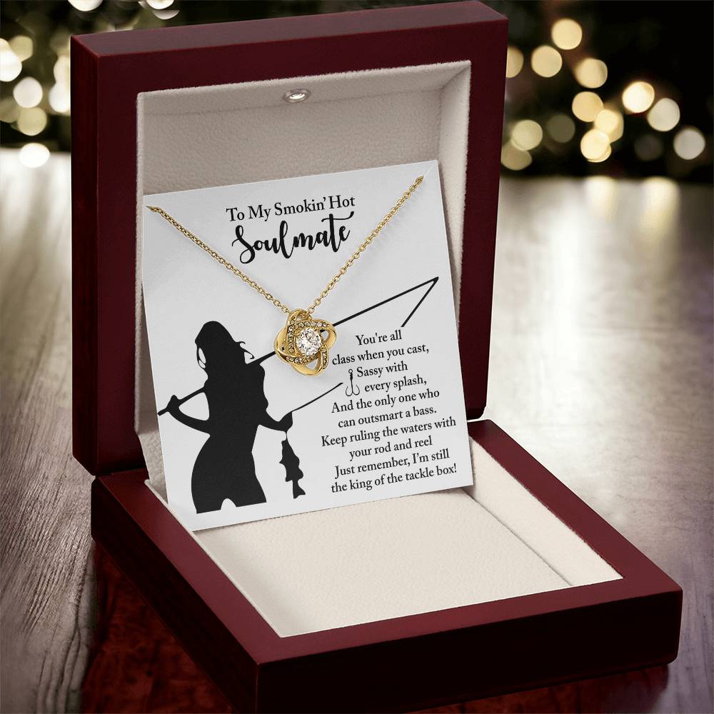 To My Soulmate Jewelry Gift - Ruling The Waters - Love Knot Necklace