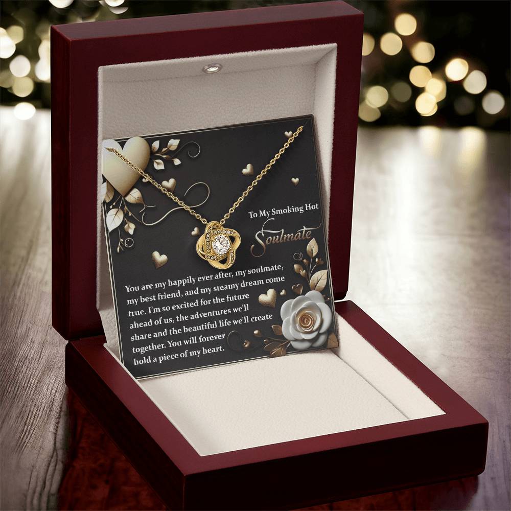 To My Soulmate Jewelry Gift - The Future - Love Knot Necklace