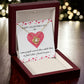 Happy Valentine's Day - 14K Gold Necklace with Personalized Message Card - What I Found In You