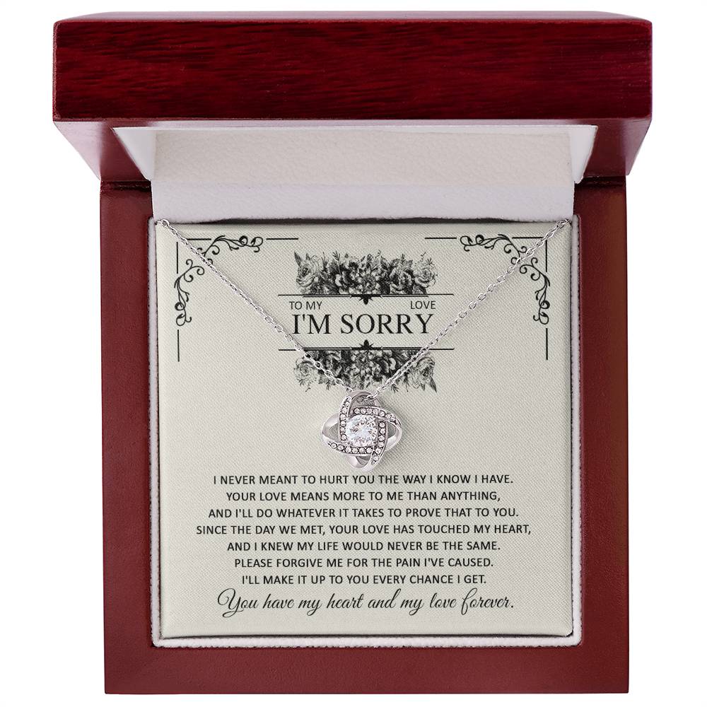 I'm Sorry Gift - Love Knot Necklace - Every Chance