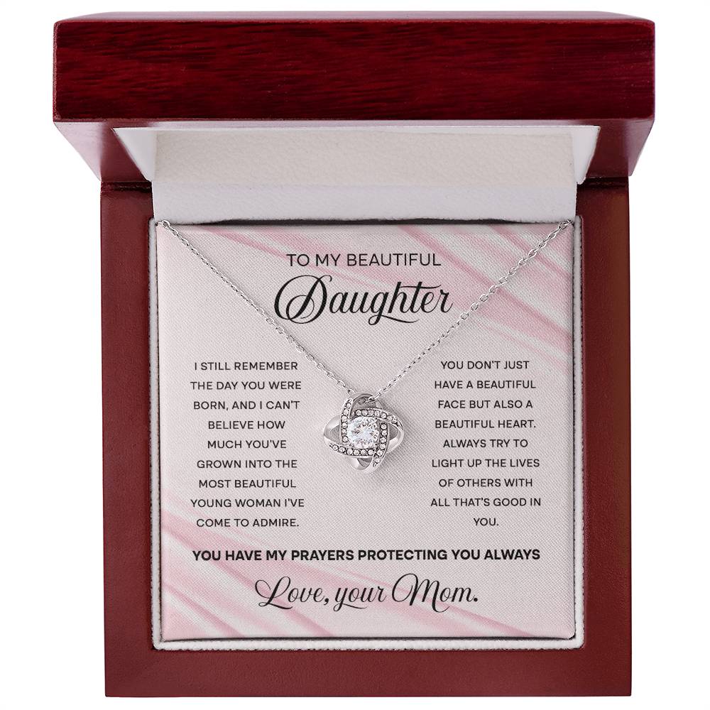 My Beautiful Daughter Necklace Gift Form Mom - Beautiful Heart