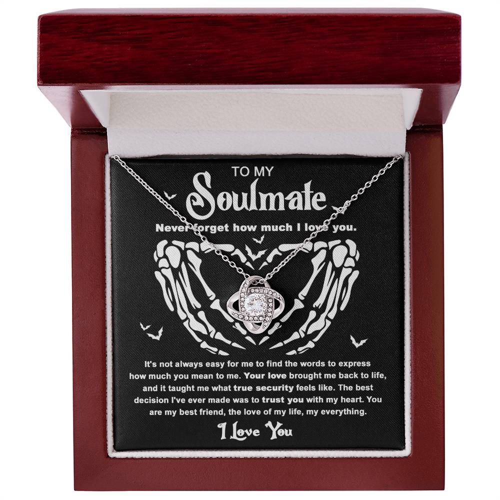 Soulmate Necklace Gift For Halloween - True Security