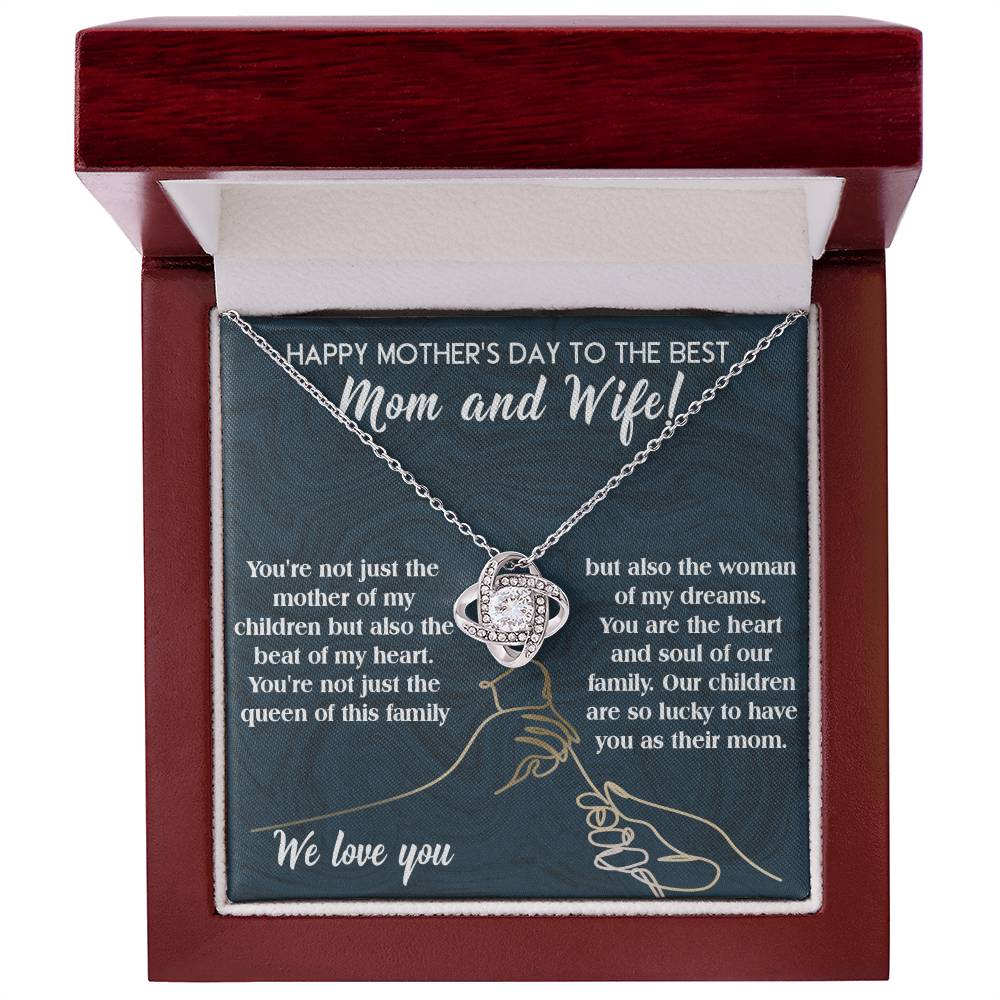 Mother's Day Love Knot Necklace  Gift For Wife