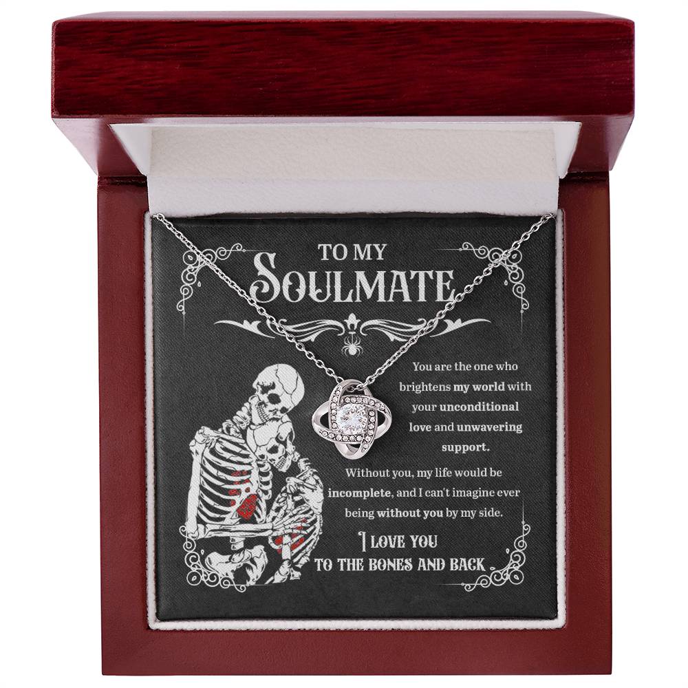 Soulmate Necklace Gift For Halloween - Unwavering Support