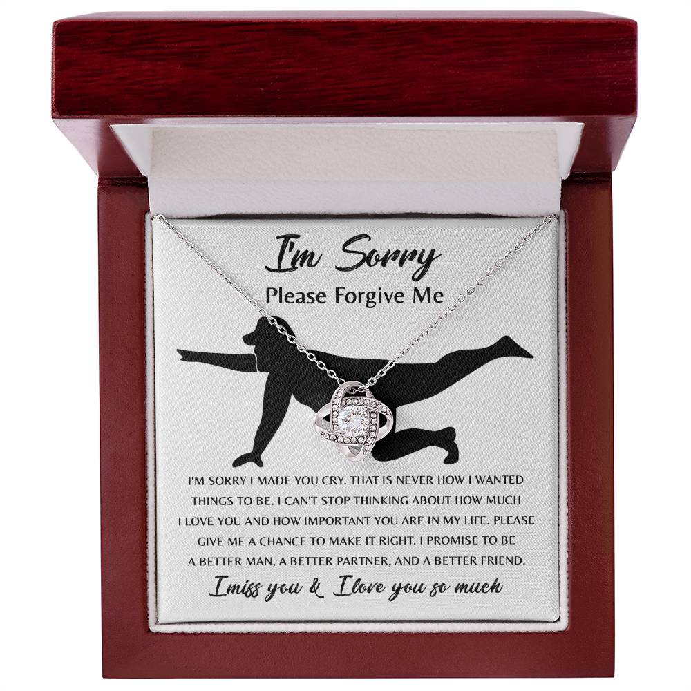 Apology Jewelry Gift - Love Knot Necklace - Things To Be