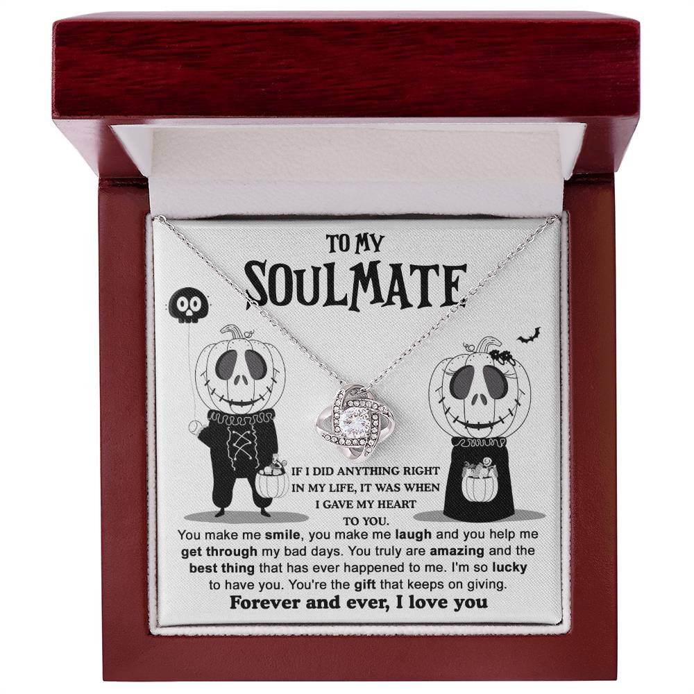 Soulmate Necklace Gift For Halloween - Best Thing