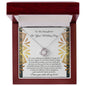 To My Daughter on Her Wedding Day - Love Knot Necklace - A Little Girl