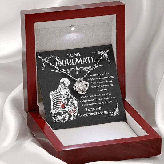 Soulmate Necklace Gift For Halloween - Unwavering Support