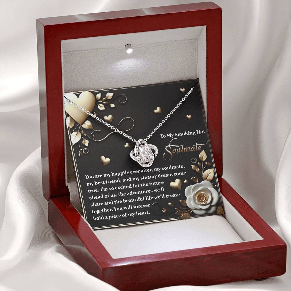 To My Soulmate Jewelry Gift - The Future - Love Knot Necklace