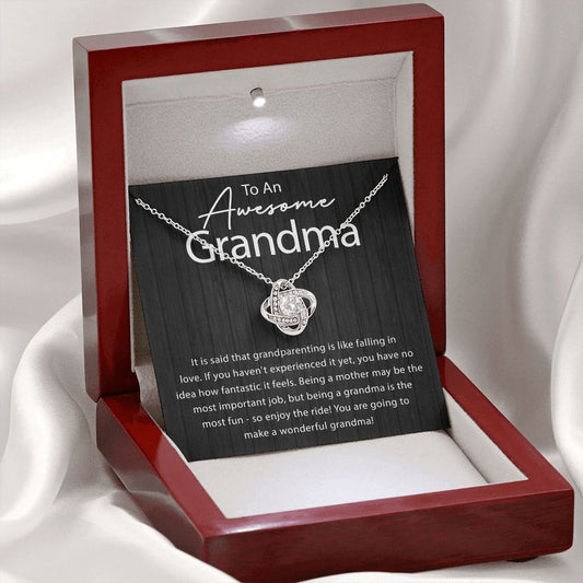 Being a Grandma is the Most Fun Love Knot  Necklace