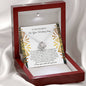 To My Daughter on Her Wedding Day - Love Knot Necklace - A Little Girl