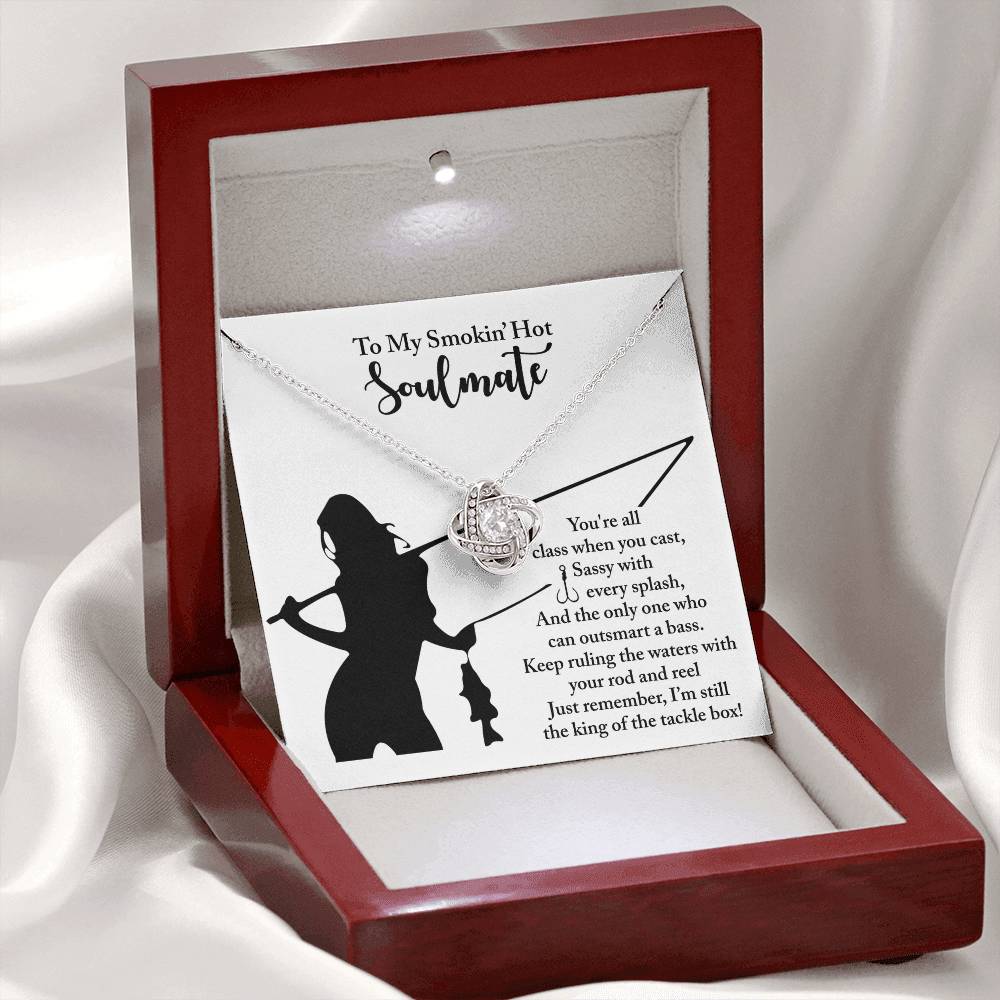 To My Soulmate Jewelry Gift - Ruling The Waters - Love Knot Necklace