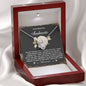 To My Soulmate Jewelry Gift - Love Knot Forever Necklace with Heartfelt Message Card From You - We Are One