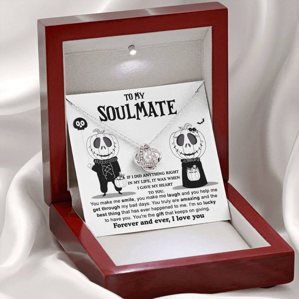 Soulmate Necklace Gift For Halloween - Best Thing