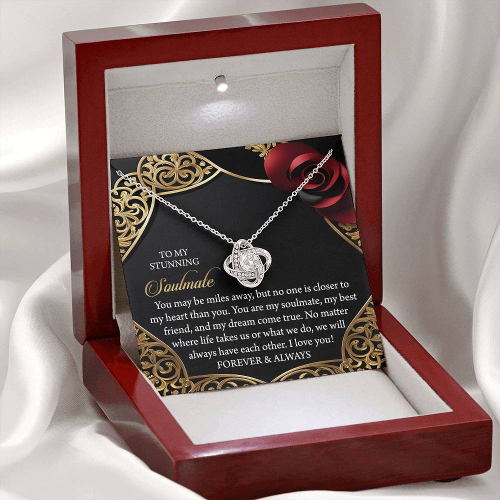 To My Soulmate Jewelry Gift - Have Each Other - Love Knot Necklace
