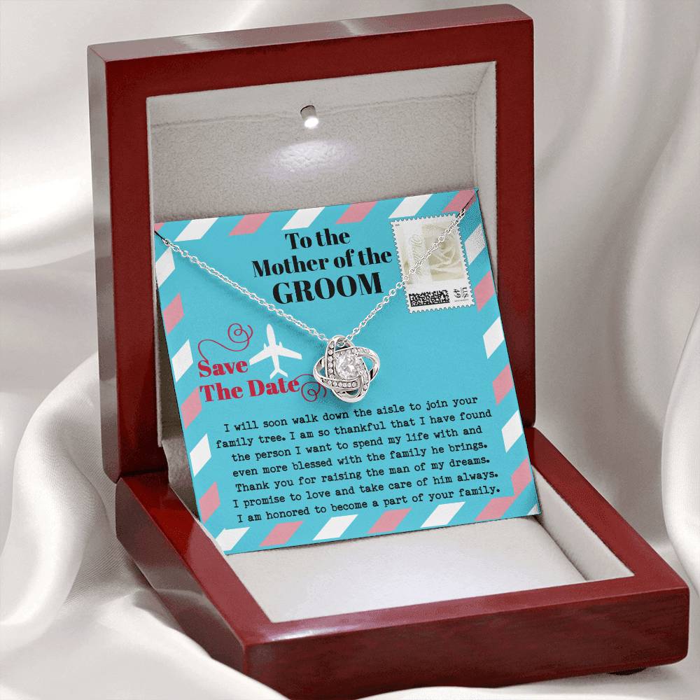 Mother of the Groom - Love Knot Necklace Gift - Down The Aisle