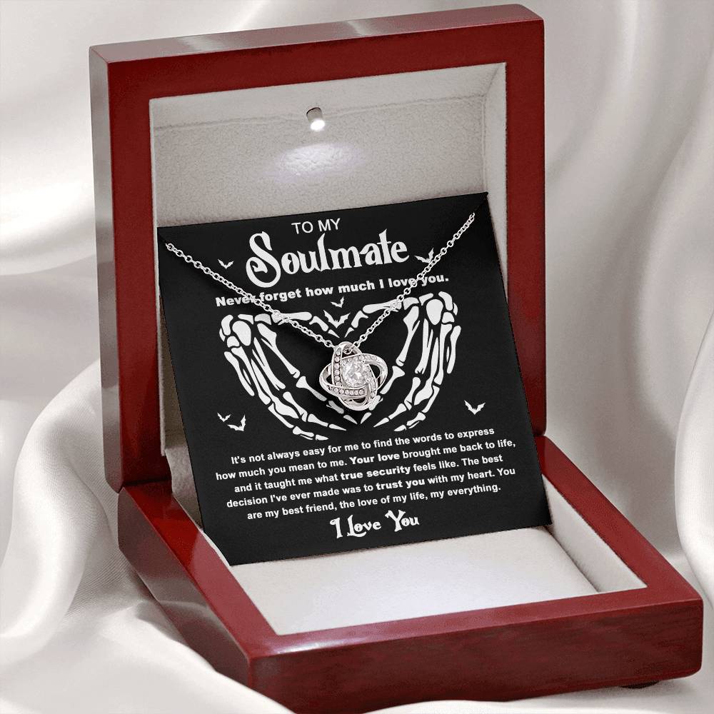 Soulmate Necklace Gift For Halloween - True Security