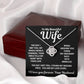 To My Beautiful Wife - You Are My Love Story - Eternal Love Knot Necklace - Price Includes Free Shipping