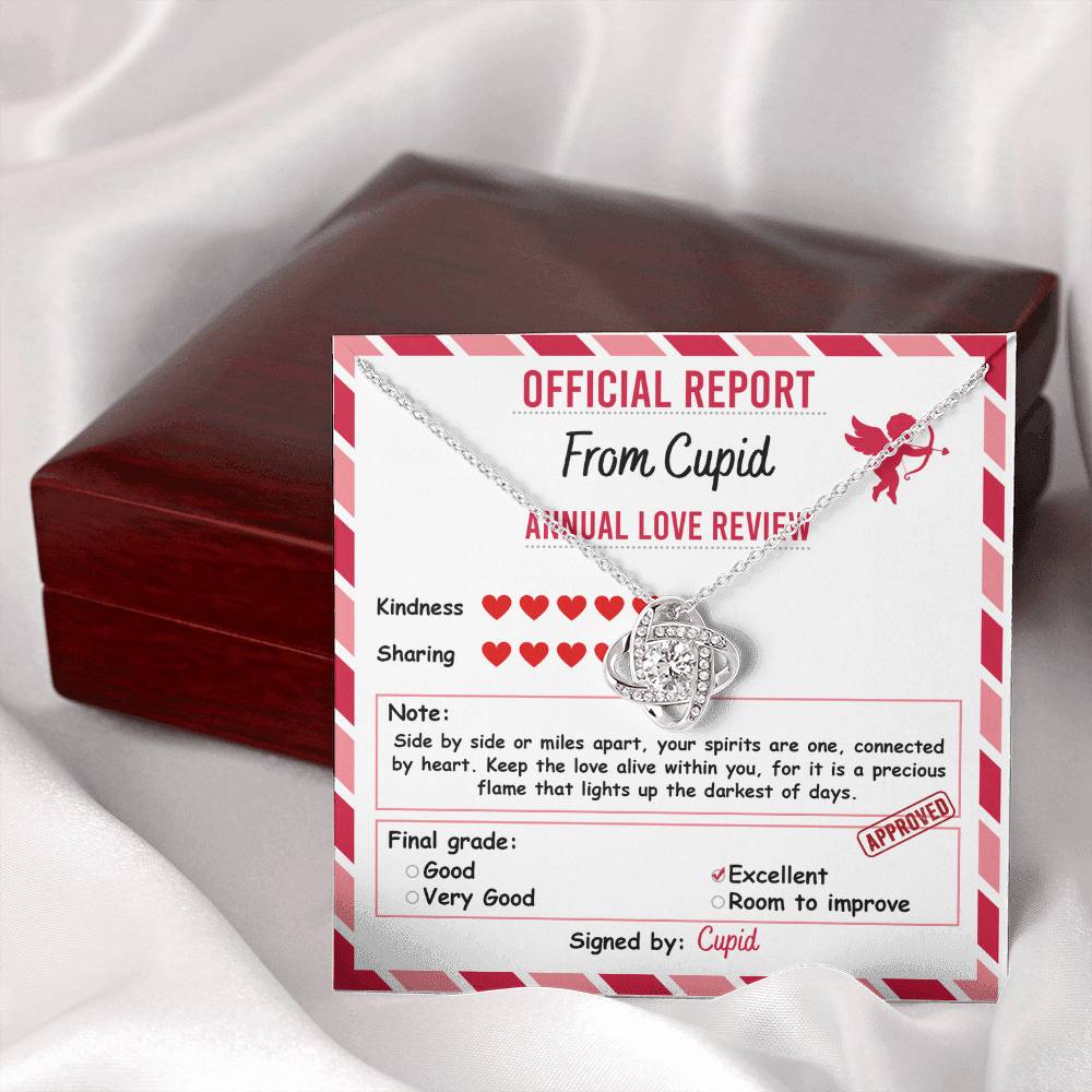 Valentine's Day Soulmate Jewelry Gift - Love Knot Forever Necklace - Official Report