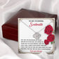 To My Soulmate Jewelry Gift - Love Knot Forever Necklace with Heartfelt Message Card From You - Soul's Counterpart
