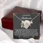 To My Soulmate Jewelry Gift - Love Knot Forever Necklace with Heartfelt Message Card From You - We Are One