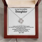 To My Daughter - You Are Capable of Anything - Eternal Love Knot Necklace - Luxury Gift Box with LED - Price Includes Free Shipping