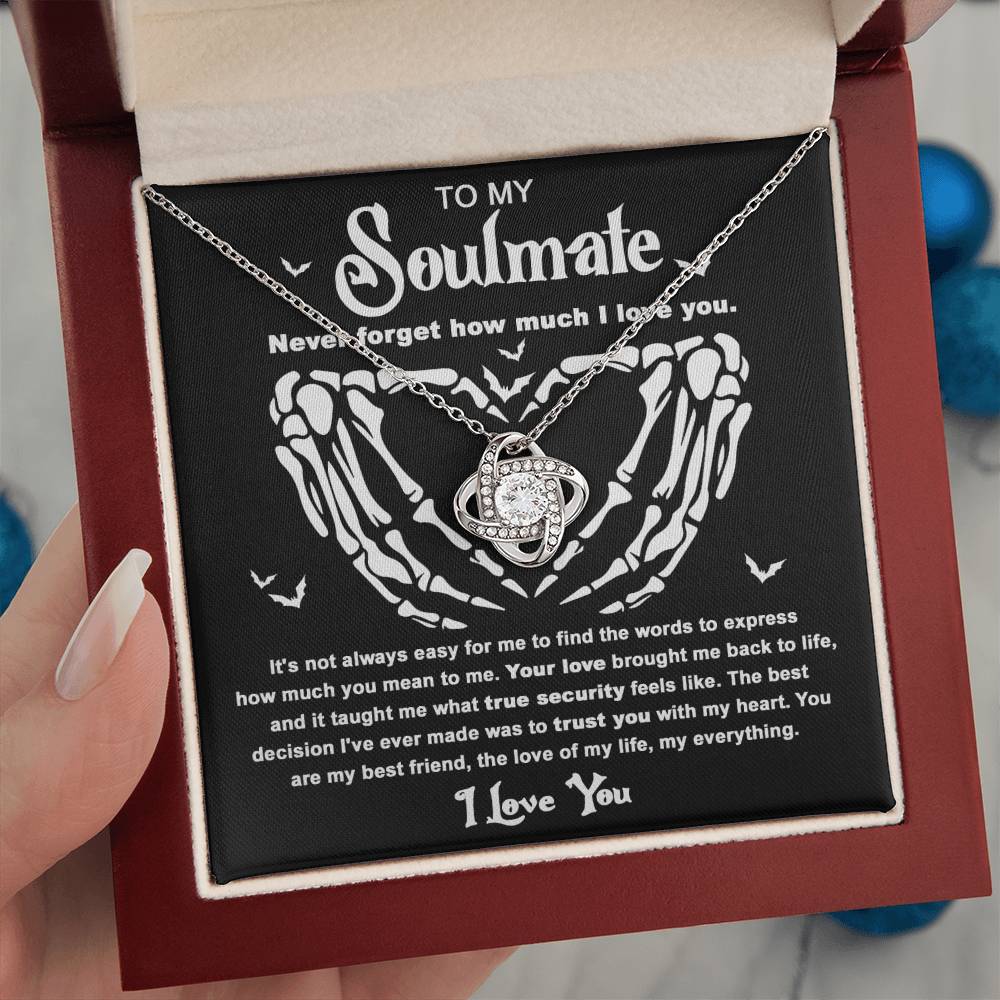 Soulmate Necklace Gift For Halloween - True Security