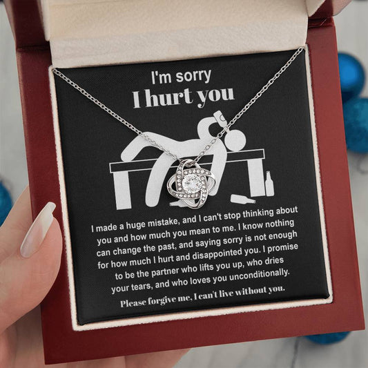 Apology Jewelry Gift - Love Knot Necklace - Change The Past