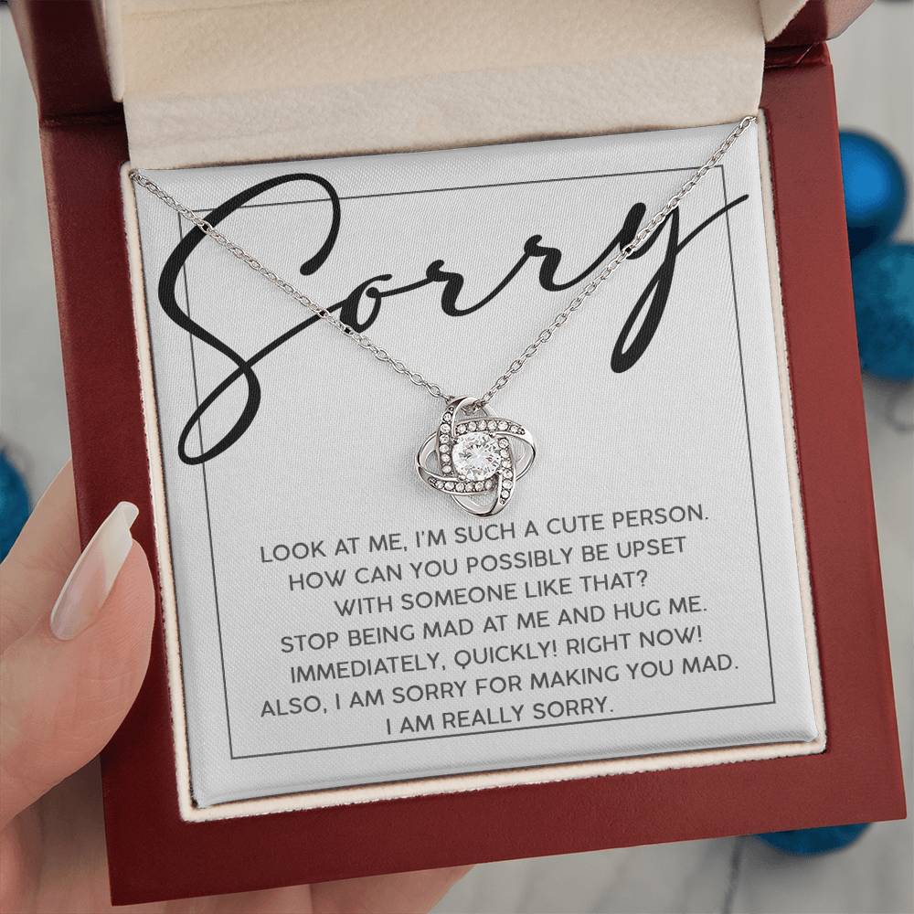 Apology Jewelry Gift - Love Knot Necklace - Someone Like That