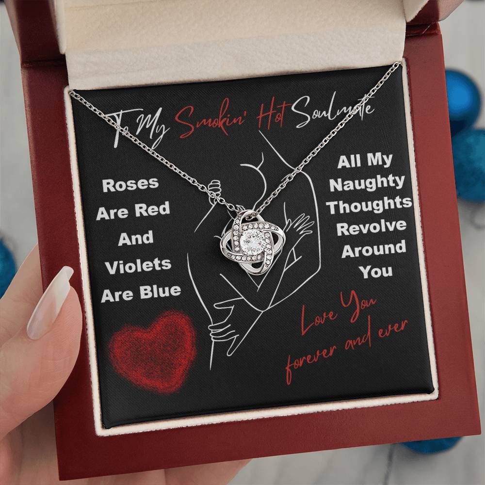 To My Soulmate Jewelry Gift - Love Knot Forever Necklace - Around You