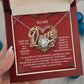 To My Love Jewelry Gift - Love Knot Forever Necklace - Every Moment