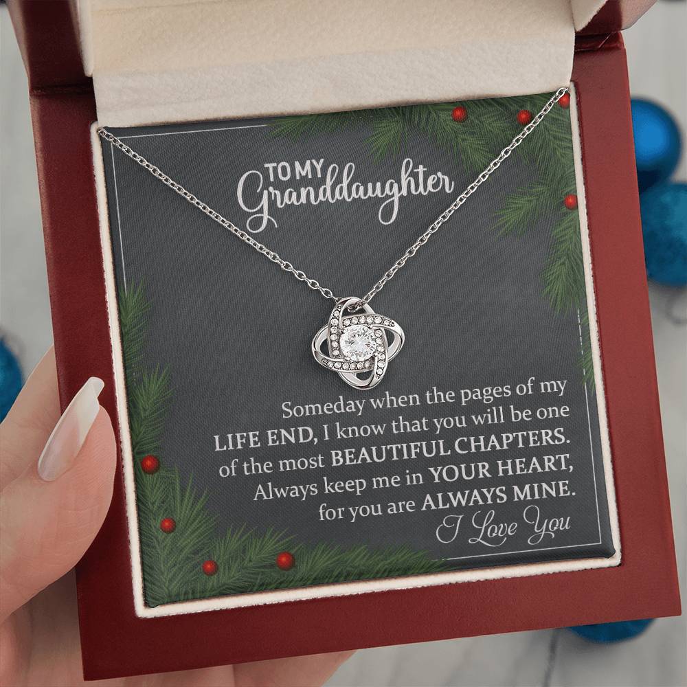 Granddaughter Jewelry Gift for Christmas - Beautiful Chapters - Love Knot Necklace