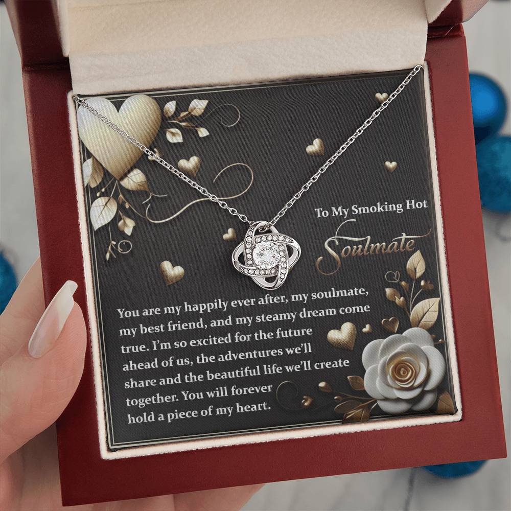 To My Soulmate Jewelry Gift - The Future - Love Knot Necklace