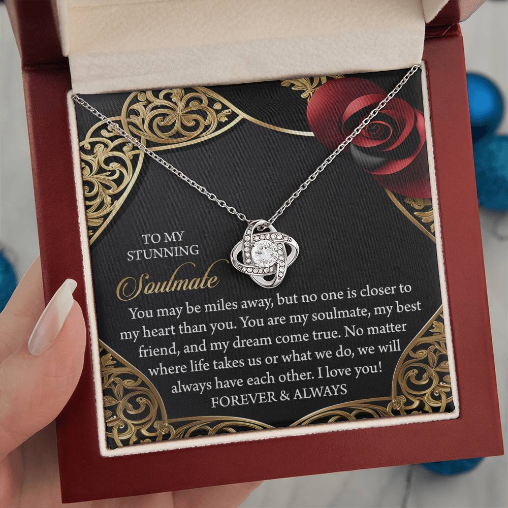To My Soulmate Jewelry Gift - Have Each Other - Love Knot Necklace