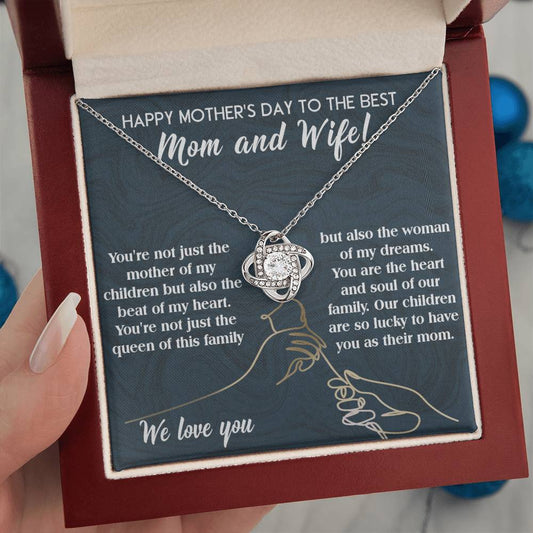 Mother's Day Love Knot Necklace  Gift For Wife