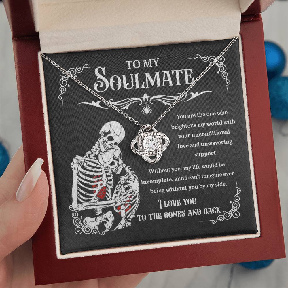 Soulmate Necklace Gift For Halloween - Unwavering Support