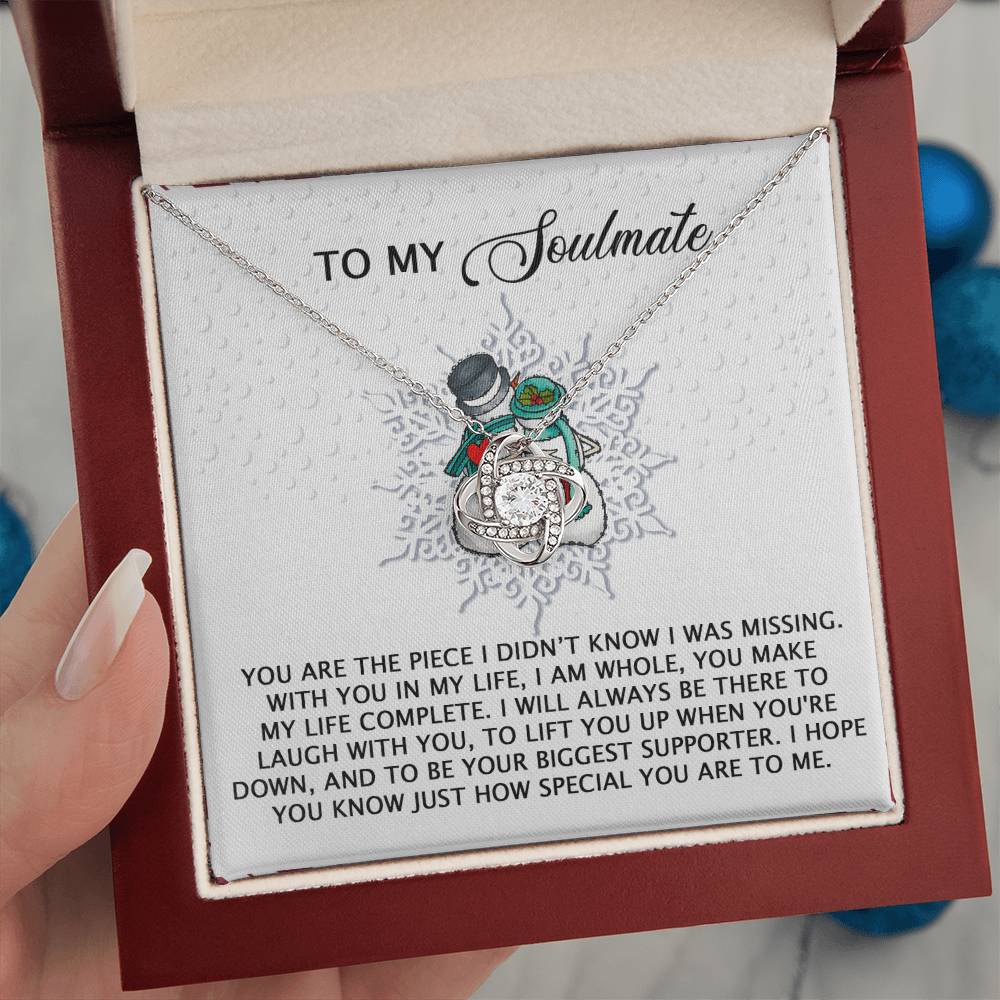 Soulmate Jewelry Gift - Knot Of Love Necklace - Laugh With You