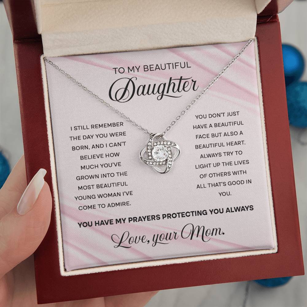 My Beautiful Daughter Necklace Gift Form Mom - Beautiful Heart