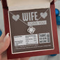 To My Wife - Love Knot  Necklace - Nutrition Facts - Thanks For Being Awesome