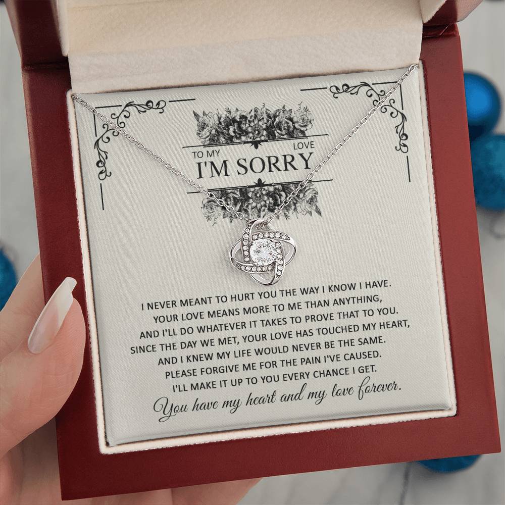 I'm Sorry Gift - Love Knot Necklace - Every Chance