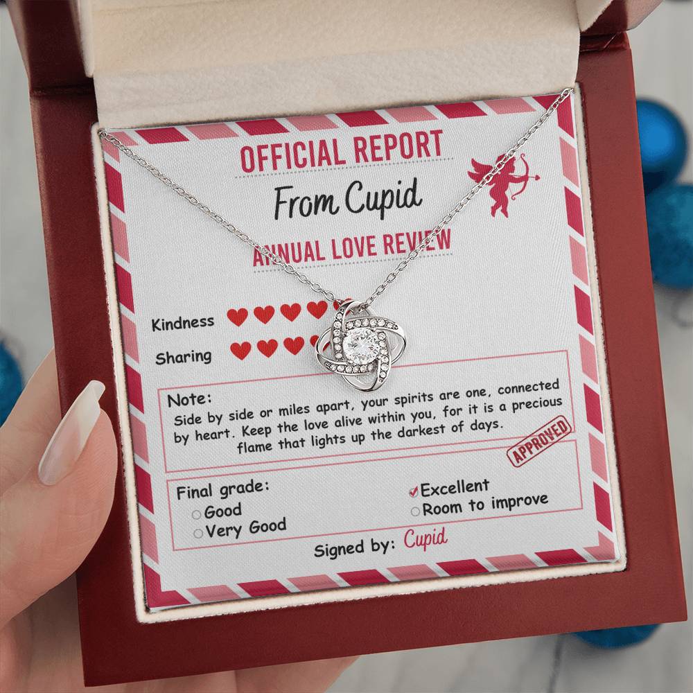 Valentine's Day Soulmate Jewelry Gift - Love Knot Forever Necklace - Official Report