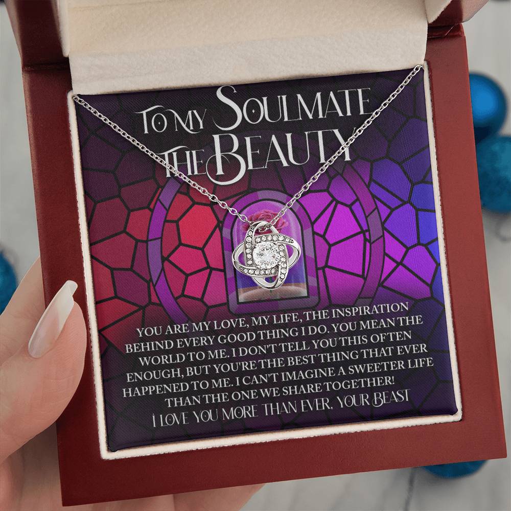 To My Soulmate Jewelry Gift - Love Knot Forever Necklace - Sweeter Life